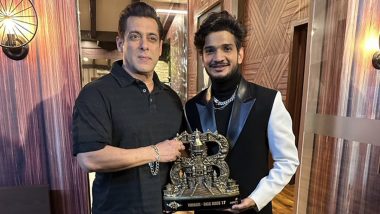 Munawar Faruqui Poses With Salman Khan After Winning Bigg Boss 17, Says ‘Trophy Aakhir Dongri Aa Hi Gayi’ As He Thanks Fans for Their Support