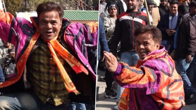 Rajpal Yadav Joyfully Dances with a Flag and Chants ‘Jai Shree Ram’ Celebrating Pran Pratishtha Ceremony in Ayodhya (Watch Video)