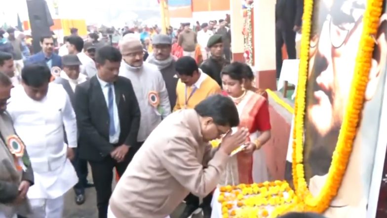 Netaji Subhash Chandra Bose Jayanti 2024: Tripura CM Manik Saha Pays Floral Tribute to Legendary Freedom Fighter on His 127th Birth Anniversary (Watch Videos)