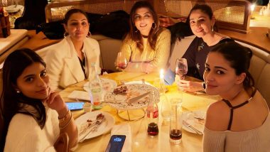 Ananya Panday and Suhana Khan Enjoy Parisian Dinner With Their Moms Bhavana Pandey and Gauri Khan (View Pics)