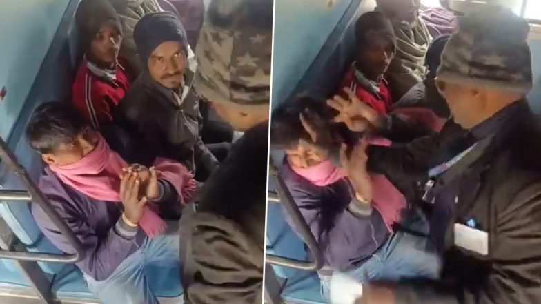 Uttar Pradesh: TTE Brutally Thrashes Passenger on Barauni–Lucknow Express, Video Surfaces