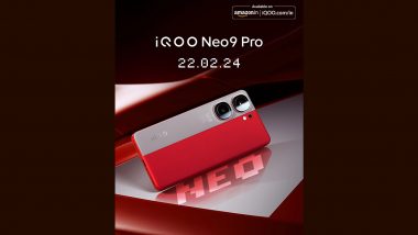 iQOO Neo 9 Pro Launch Confirmed for February 22: Check Expected Specifications, Price and Other Details