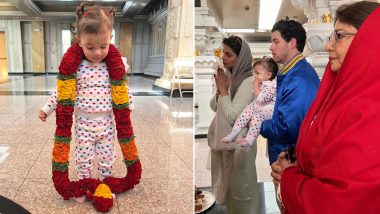 Priyanka Chopra and Nick Jonas Seek Blessings at Temple with Daughter Malti Marie on Her 2nd Birthday (View Pics)