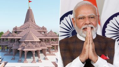 Ram Mandir Pran Pratishtha Ceremony: PM Narendra Modi Reaches Ayodhya for Ram Temple Consecration