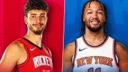 NBA 2023-24: New York Knicks&rsquo; Jalen Brunson, Houston Rockets&rsquo; Alperen Sengun Wins Player of The Week 11 Award