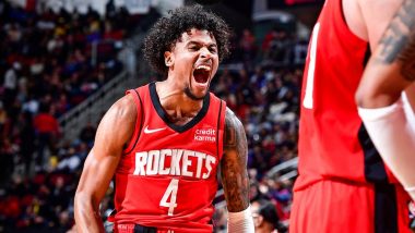 NBA 2023-24: Jalen Green-Alperen Sengun Become Youngest Duo with 30 Points, 10 Rebounds in Game; Achieve Feat in Houston Rockets vs Los Angeles Lakers Match