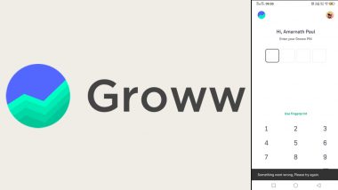 Groww App Not Working: Users Unable to Login as Financial Trading Platform Faces Technical Glitch, Complaints Surface on X