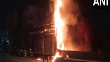 India News | Tamil Nadu: Minor Fire at Helmet Shop in Chennai's Nungambakkam