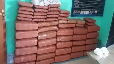 India News | Tripura: Police Intercept Fake Ambulance, Ganja Worth Rs 20 Lakh Seized in Unakoti