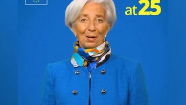 Business News | ECB President Christine Lagarde Extends New Year Wishes and Reflects on Euro's Journey
