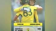 Sports News | Phoebe Litchfield's 119-run Knock Powers Australia Women to 338/7 Vs India in 3rd ODI