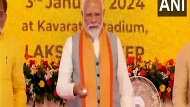 India News | PM Modi Inaugurates, Lays Foundation Stone of Projects Worth Rs 1,156 Crores in Kavaratti