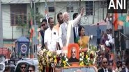 India News | PM Modi Holds Roadshow in Kerala's Thrissur