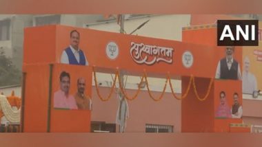 India News | Rajasthan: Security Heightened Near BJP Office in Jaipur Ahead of PM Modi's Visit