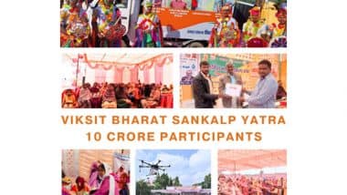 India News | Massive Turnout in Viksit Bharat Sankalp Yatra: Over 10 Crore Participants in Just 50 Days