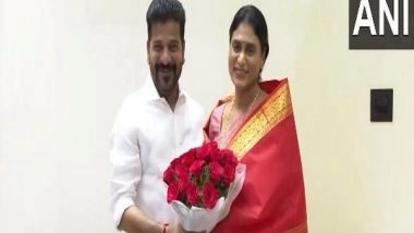 India News | Hyderabad: YS Sharmila Meets Telangana CM Revanth Reddy