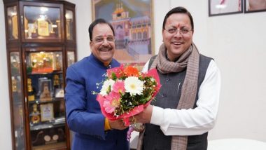 India News | Uttarakhand: MoS for Defence and Tourism Ajay Bhatt Pays Courtesy Visit to CM Dhami