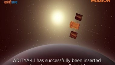 India News | India Leaps with Joy as Country's First Solar Mission Aditya-L1 Spacecraft Reaches Halo Orbit