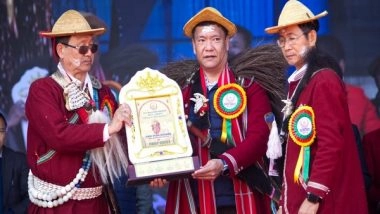 India News | Arunachal Pradesh CM Pema Khandu Attends Si Donyi Golden Jubilee Celebration