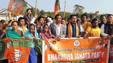 India News | Tripura: 206 Individuals from 51 Families Leave TIPRA Motha, Join BJP