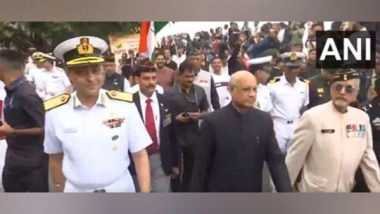 India News | Maharashtra Governor Takes Part in Armed Forces Veterans Day Parade