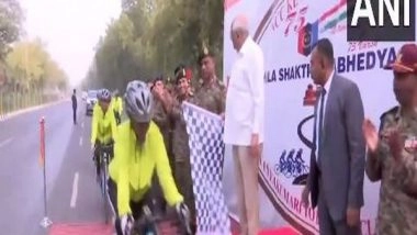 India News | 75 Years of NCC: Gujarat Chief Minister Flags off Bicycle Rally in Gandhinagar