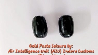 India News | Indore Customs Confiscate 625 Grams of Foreign Origin Gold at Airport