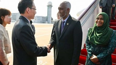 World News | Maldives President Mohamed Muizzu Arrives in China on 5-day State Visit