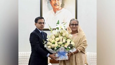 World News | Indian Envoy Calls on Bangladesh PM Sheikh Hasina, Conveys Greetings of PM Modi on Her Election Victory