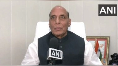 World News | Rajnath Singh Arrives in UK; to Discuss Defence, Security Issues with His UK Counterpart