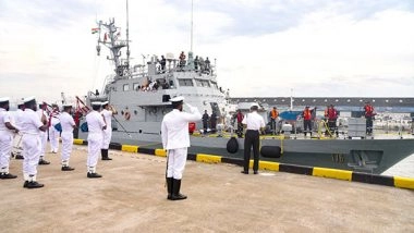 World News | Indian Warship INS Kabra Docks in Colombo, Moved Aimed at Boosting Maritime Cooperation