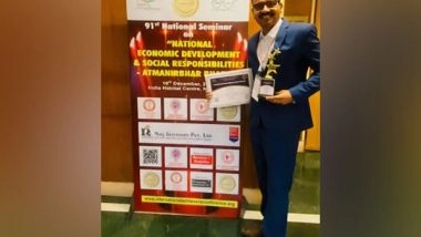 Business News | Lord's Automative's CEO, Veer Singh, Honoured with Outstanding Achievement Award for Business Excellence