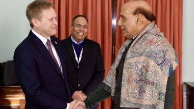 World News | Spearhead Carrier to Be Deployed in Indian Ocean as India, UK Vow to Strengthen Defence Cooperation During Rajnath Singh's Visit