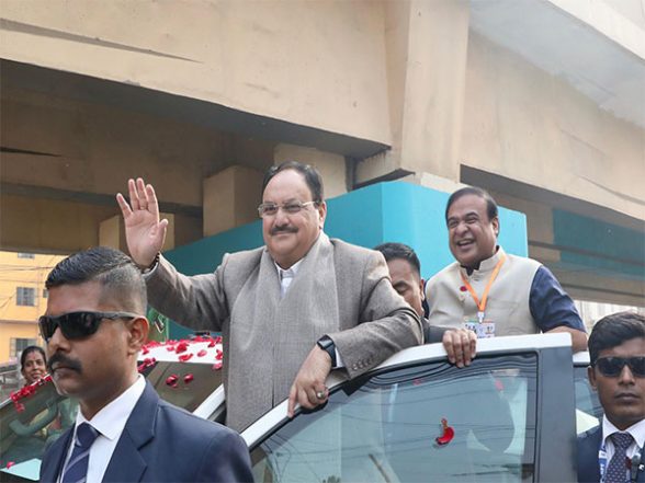 India News | Glimpses from JP Nadda's Assam Visit; BJP Chief Receives Astounding Welcome - Vimarsana News