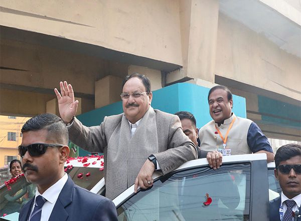 India News | Glimpses from JP Nadda's Assam Visit; BJP Chief Receives Astounding Welcome