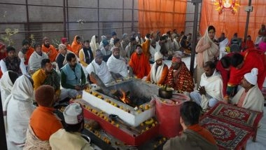 India News | Ayodhya: Yajurveda Verses Recitation Commences in Ram Janmabhoomi Temple Complex