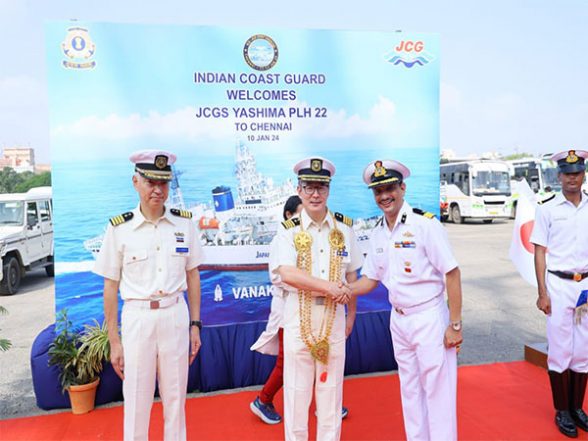 World News | Japan's Ship Yashima Arrives in Chennai for Joint Exercise with Indian Coast Guard - Vimarsana News