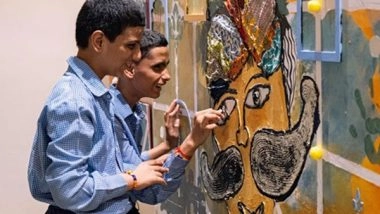 Business News | Asian Paints Along with St+art India Foundation Infuse Touch into 'Art' Via Project Sparsh at Rajasthan Netraheen Kalyan Sangh School, Jaipur