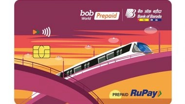 Business News | Bank of Baroda Launches the NCMC RuPay Prepaid Card for Seamless Payments Across Public Transport, Tolls, Parking and Shopping