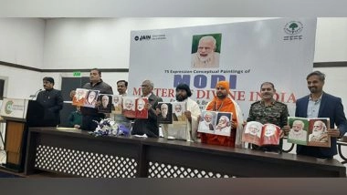 Business News | 75 Portraits of PM Narendra Modi Unveiled in Unique Tribute