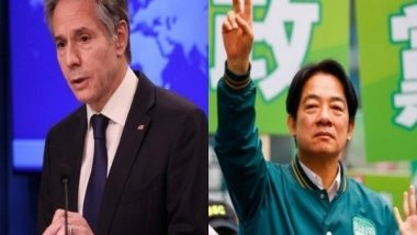 World News | US Congratulates Taiwanese President-elect Lai Ching-te, Affirms Support for Maintaining Cross-Strait Peace