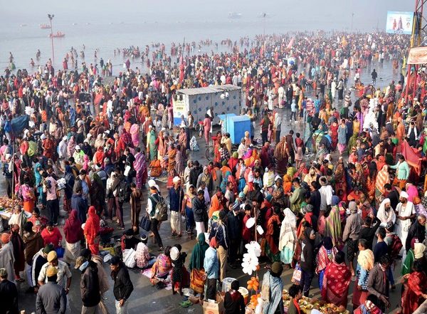India News | West Bengal: Security Tightened, All Arrangements in Place as Devotees Gather for Gangasagar Mela