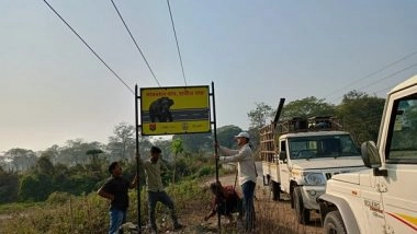 India News | Assam: Signboards to Warn of Elephant Movements Put Up in Sensitive Areas