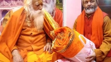 India News | New Outfit for Lord Ram Handed over to Ram Janmabhoomi Temple Chief Priest Ahead of Pran Pratishtha Ceremony