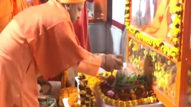 India News | Uttar Pradesh CM Yogi Offered Khichdi at Gorakhnath Temple on the Occasion of Makar Sankranti