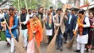 India News | Tripura: CM Saha Participates in Cleanliness Drive at Kali Bari Temple in Melarmath