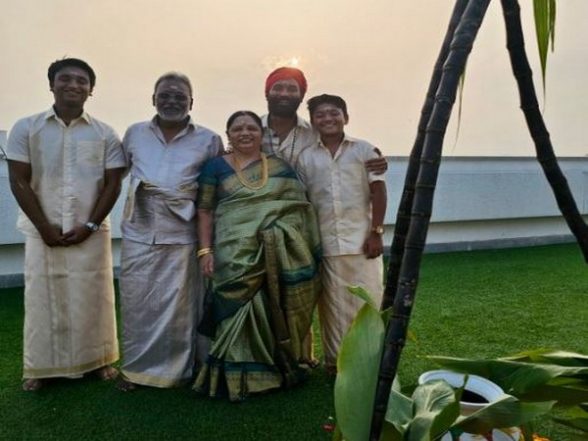Entertainment News | Dhanush Celebrates Pongal with His Family, See Pics - Vimarsana News
