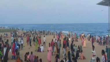 India News | TN: Pongal Celebrated at Thiruvanmiyur Beach Amidst Tight Security