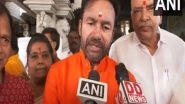 India News | Telangana BJP Chief  Kishan Reddy Participates in Cleanliness Drive at Sri Kanaka Durga Sri Nagalaxmi Temple in Hyderabad