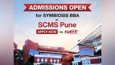 Business News | SCMS Pune Opens Applications for Its BBA (Honours) Programme Via SET; Apply Now